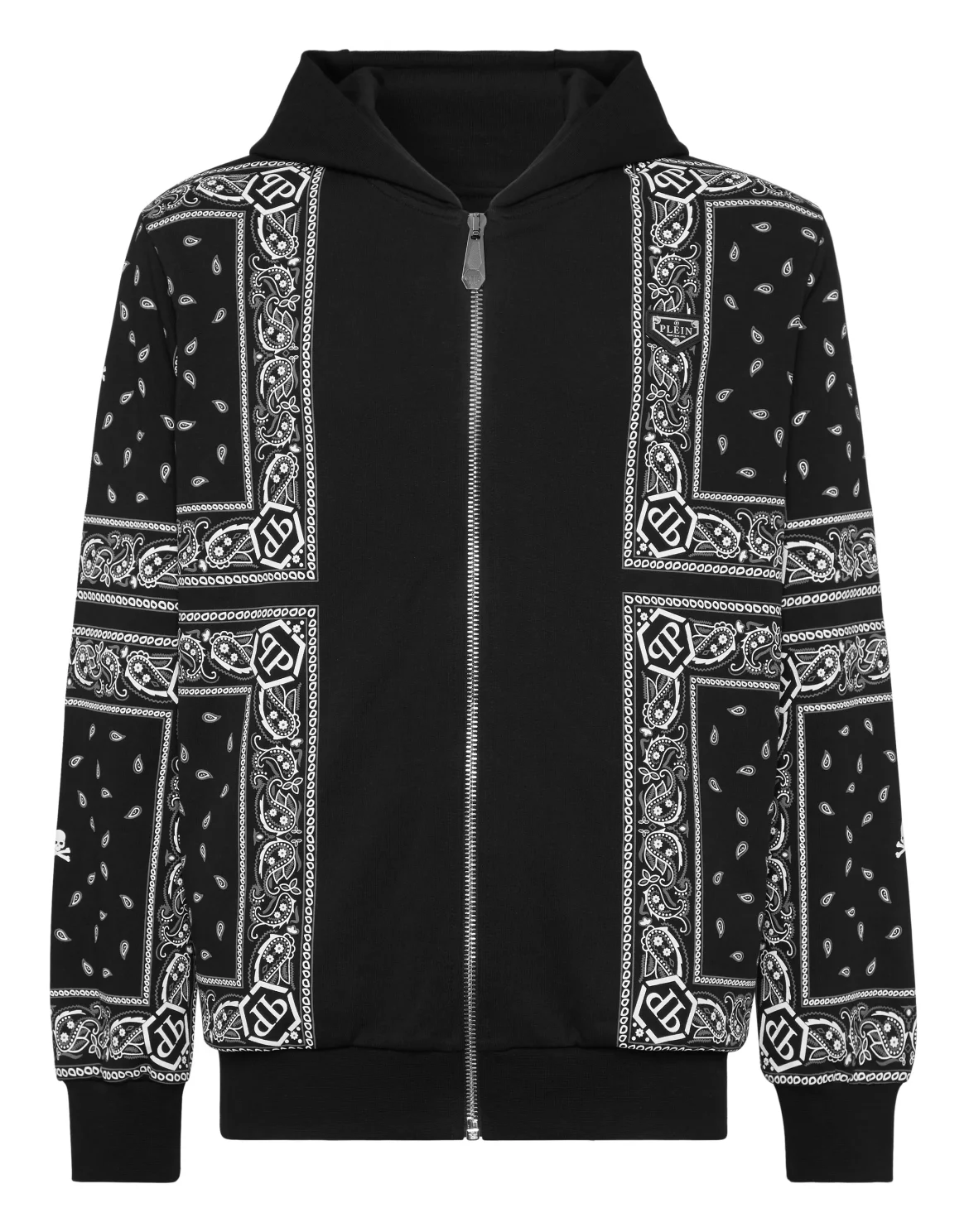 Zip Hoodie Paisley, цвет: Черный