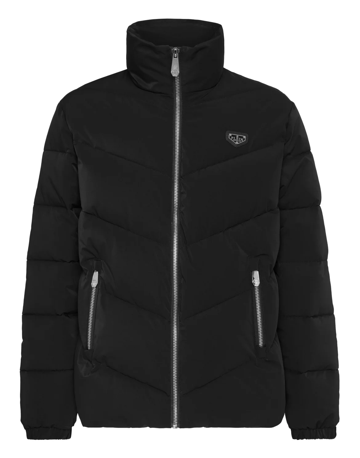 Padded Nylon Jacket, цвет: Черный