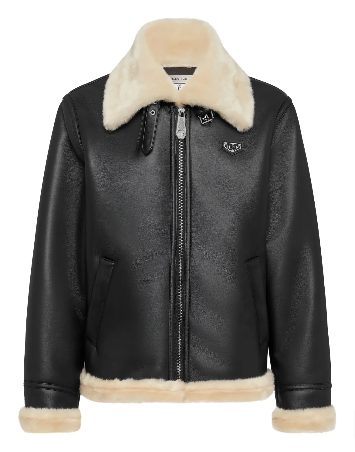 Oversize Eco Shearling Jacket, цвет: Черный