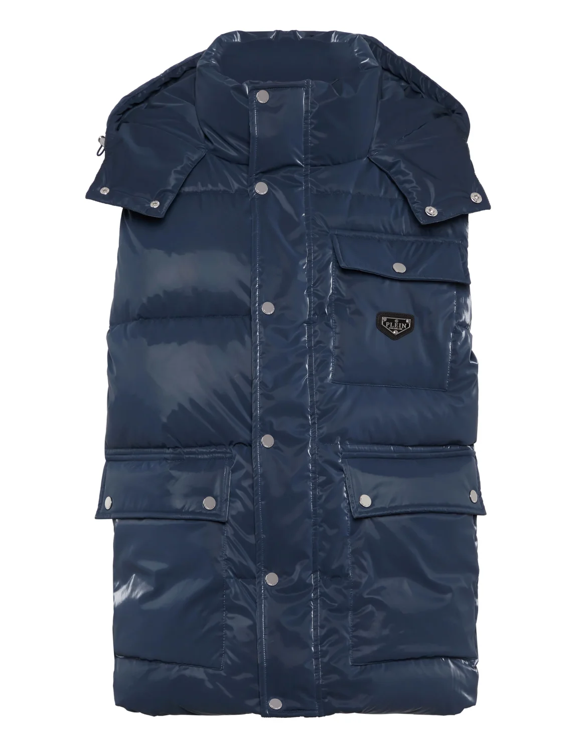 Nylon Puffer Vest, цвет: Синий