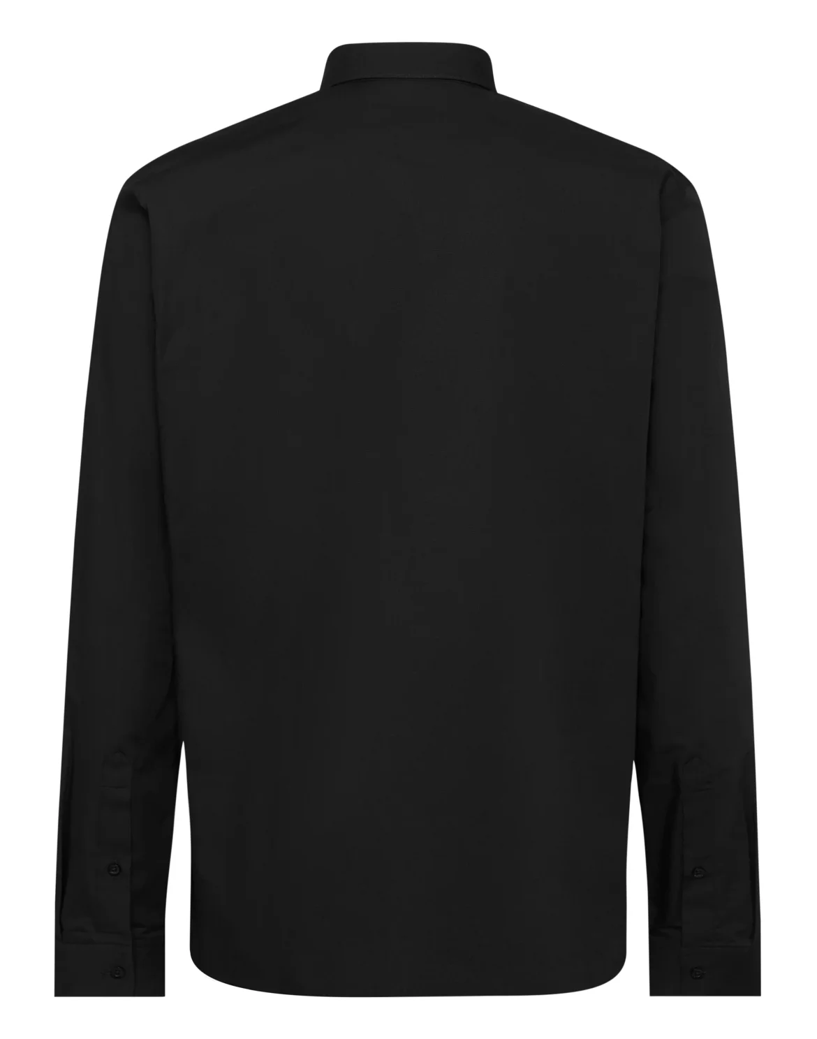 Slim Fit Sugar Daddy Cotton Shirt, цвет: Черный