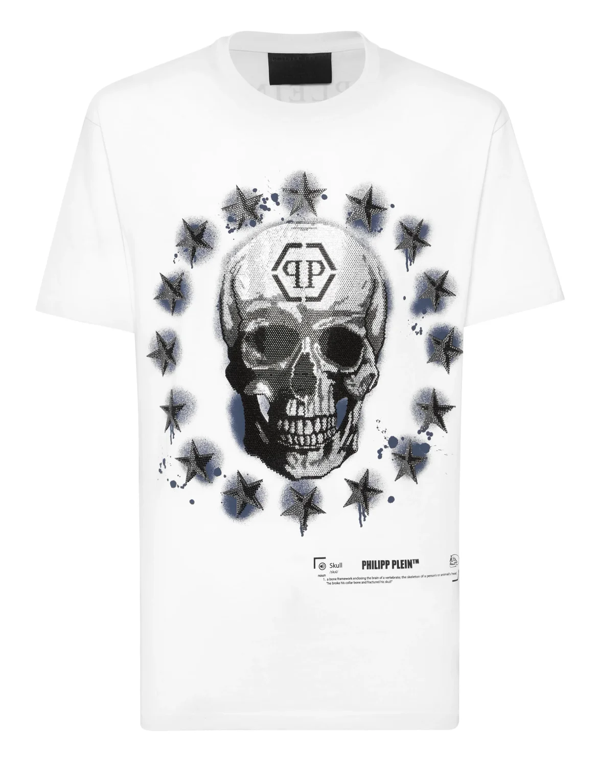 Round Neck T-Shirt Stars & Skull, цвет: Белый