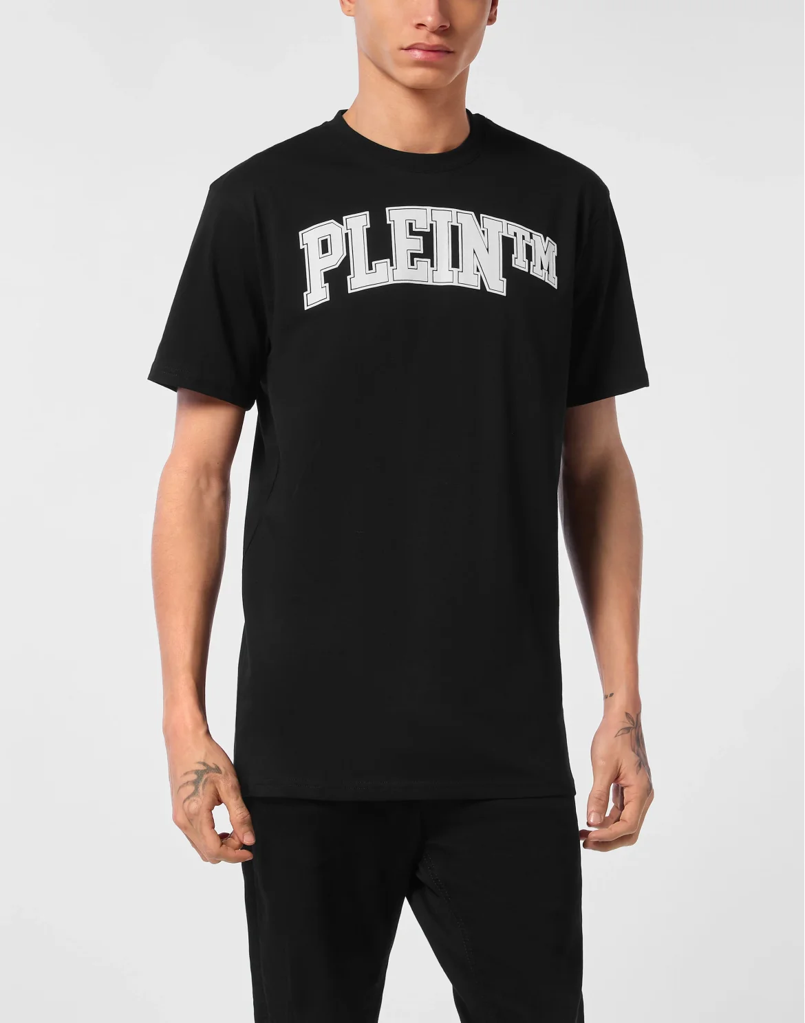 Round Neck T-Shirt College, цвет: Черный