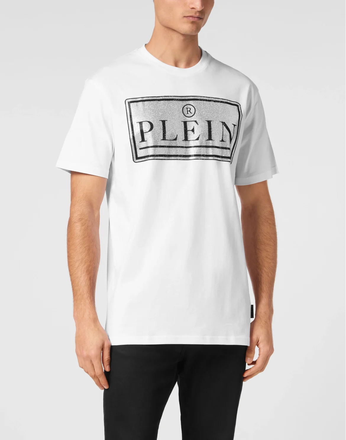 Round Neck T-Shirt Plein, цвет: Белый