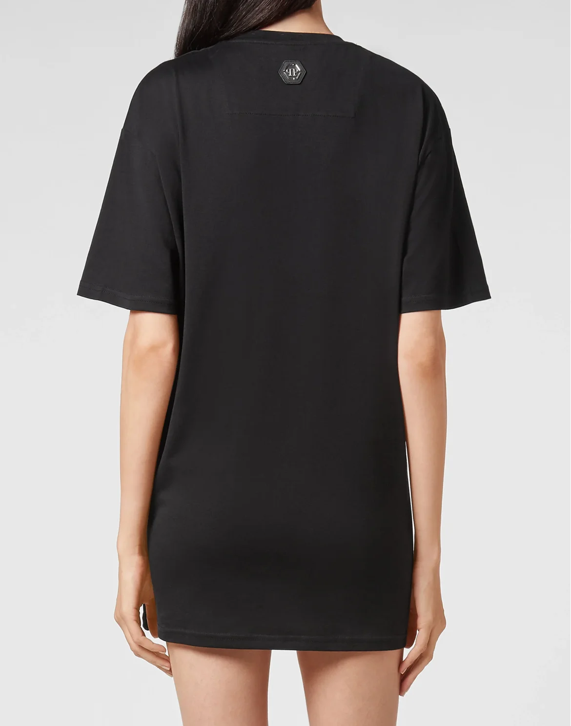 Round Neck T-Shirt Plein, цвет: Черный