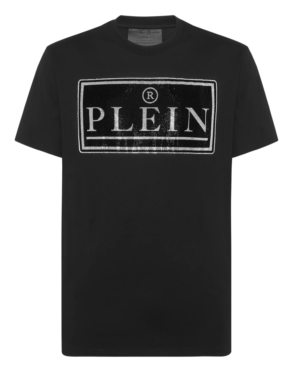 Round Neck T-Shirt Plein, цвет: Черный