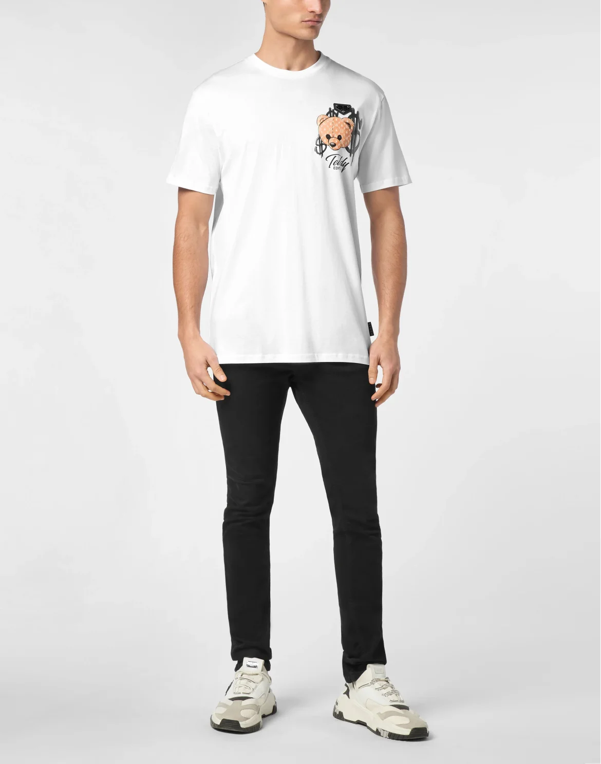 Round Neck T-Shirt Teddy, цвет: Белый