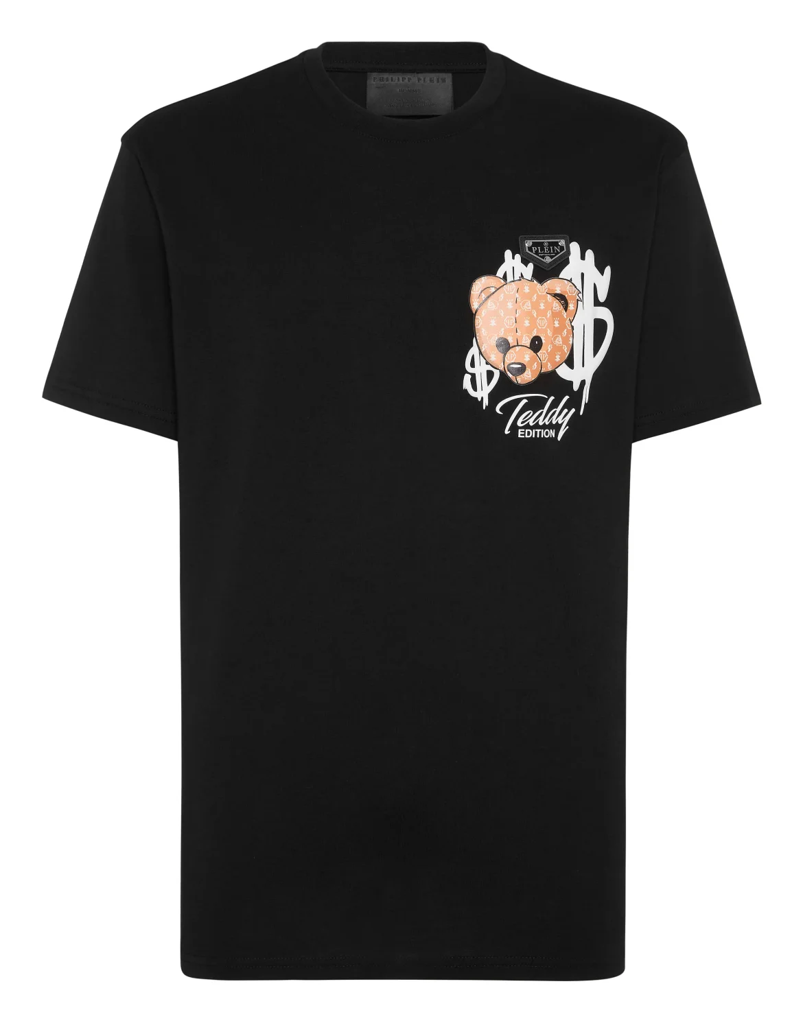 Round Neck T-Shirt Teddy, цвет: Черный