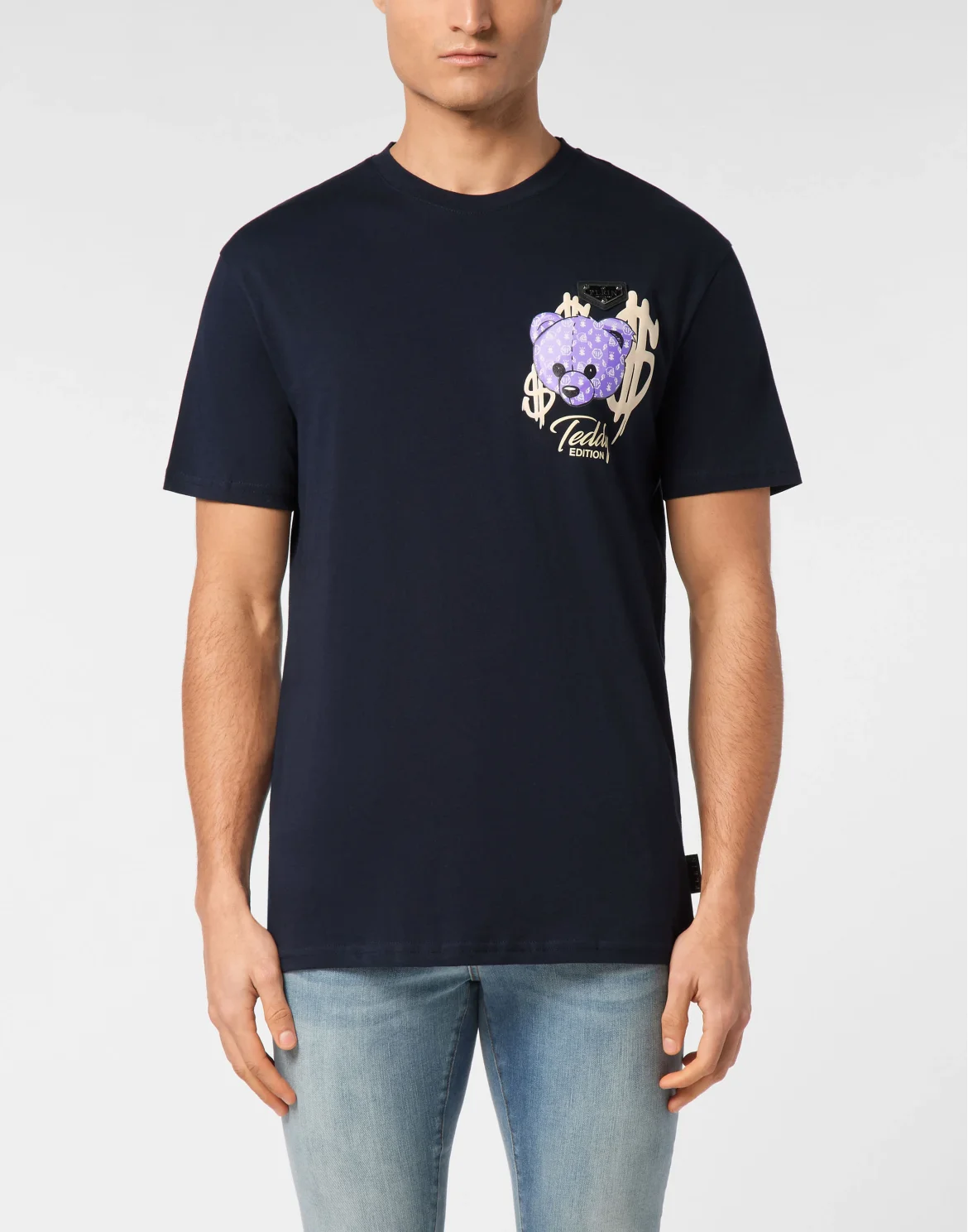 Round Neck T-Shirt Teddy, цвет: Синий