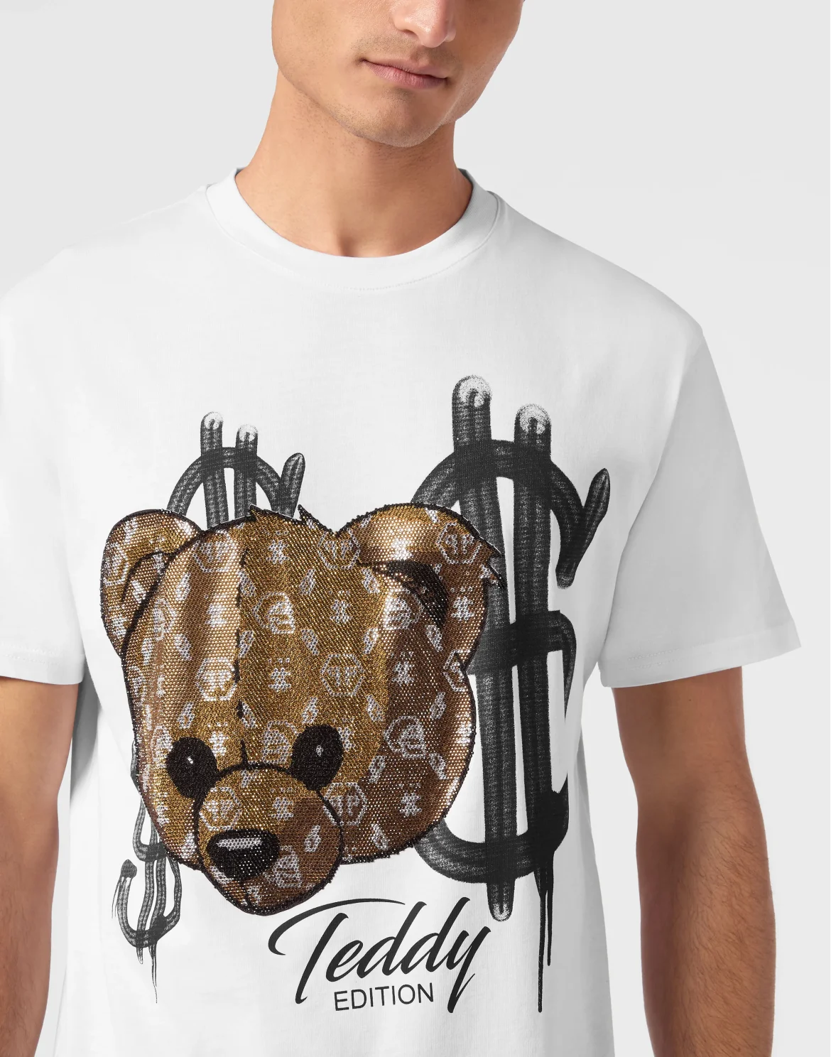 Round Neck T-Shirt Teddy, цвет: Белый