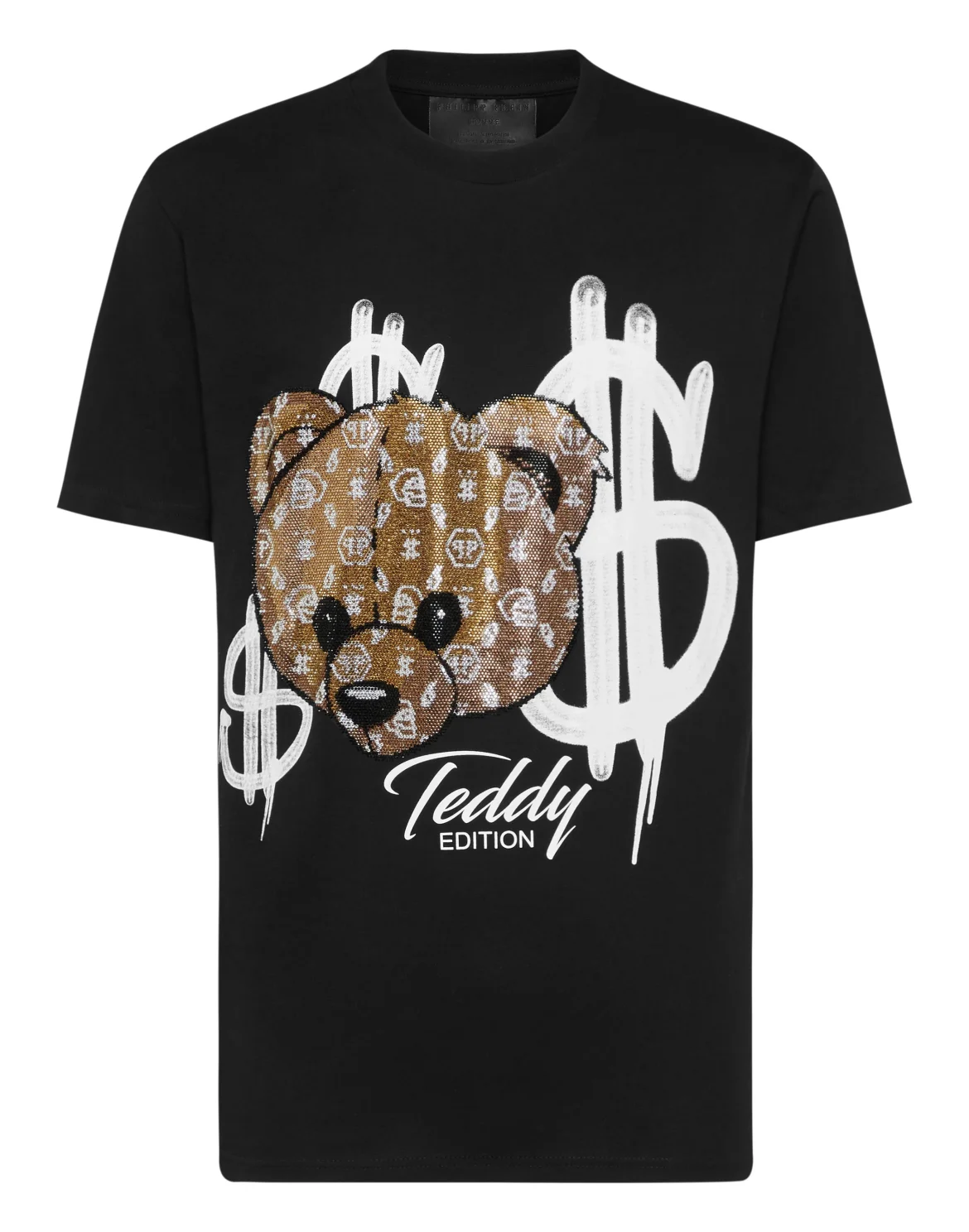 Round Neck T-Shirt Teddy, цвет: Черный