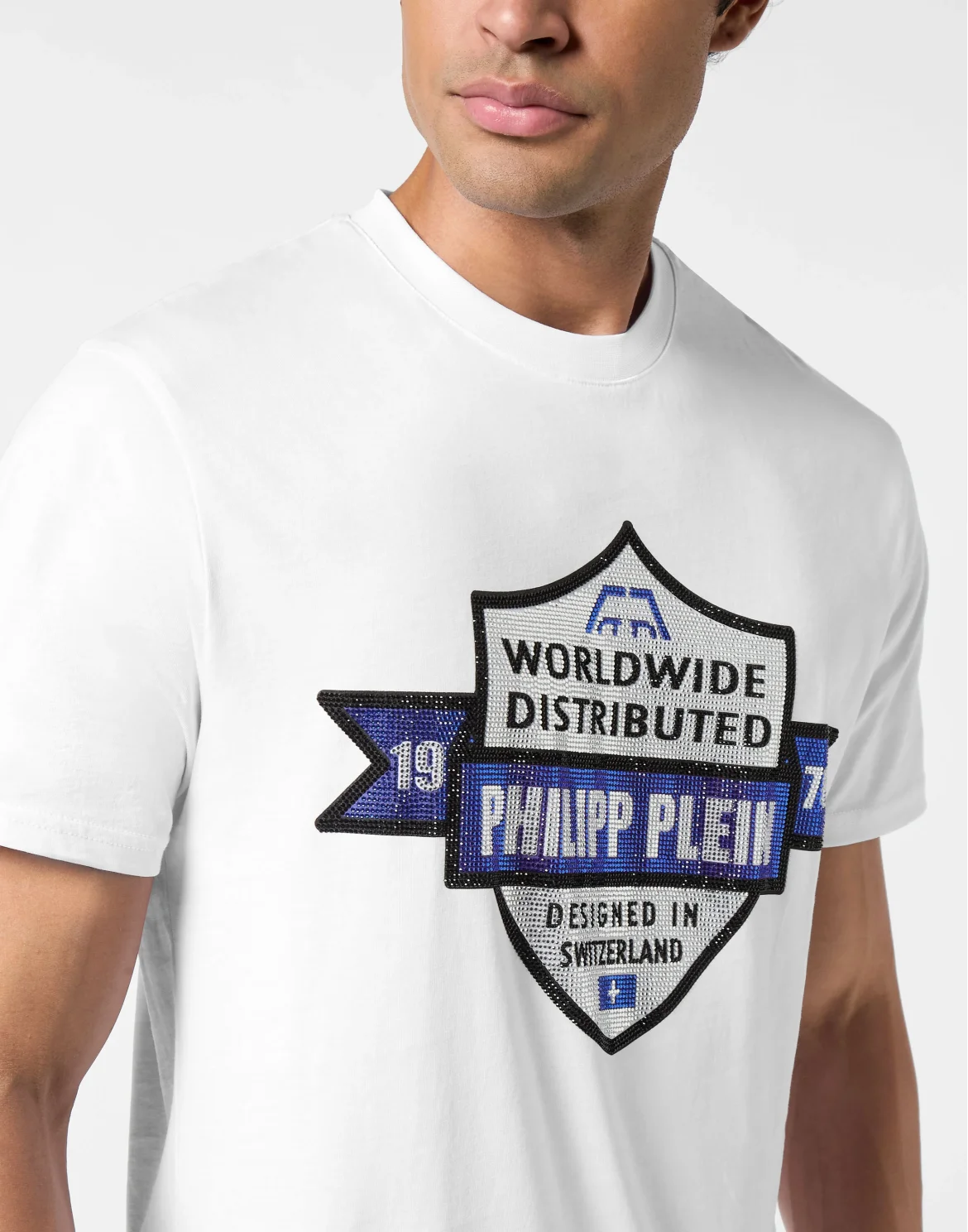 Round Neck T-Shirt PP Crest, цвет: Белый