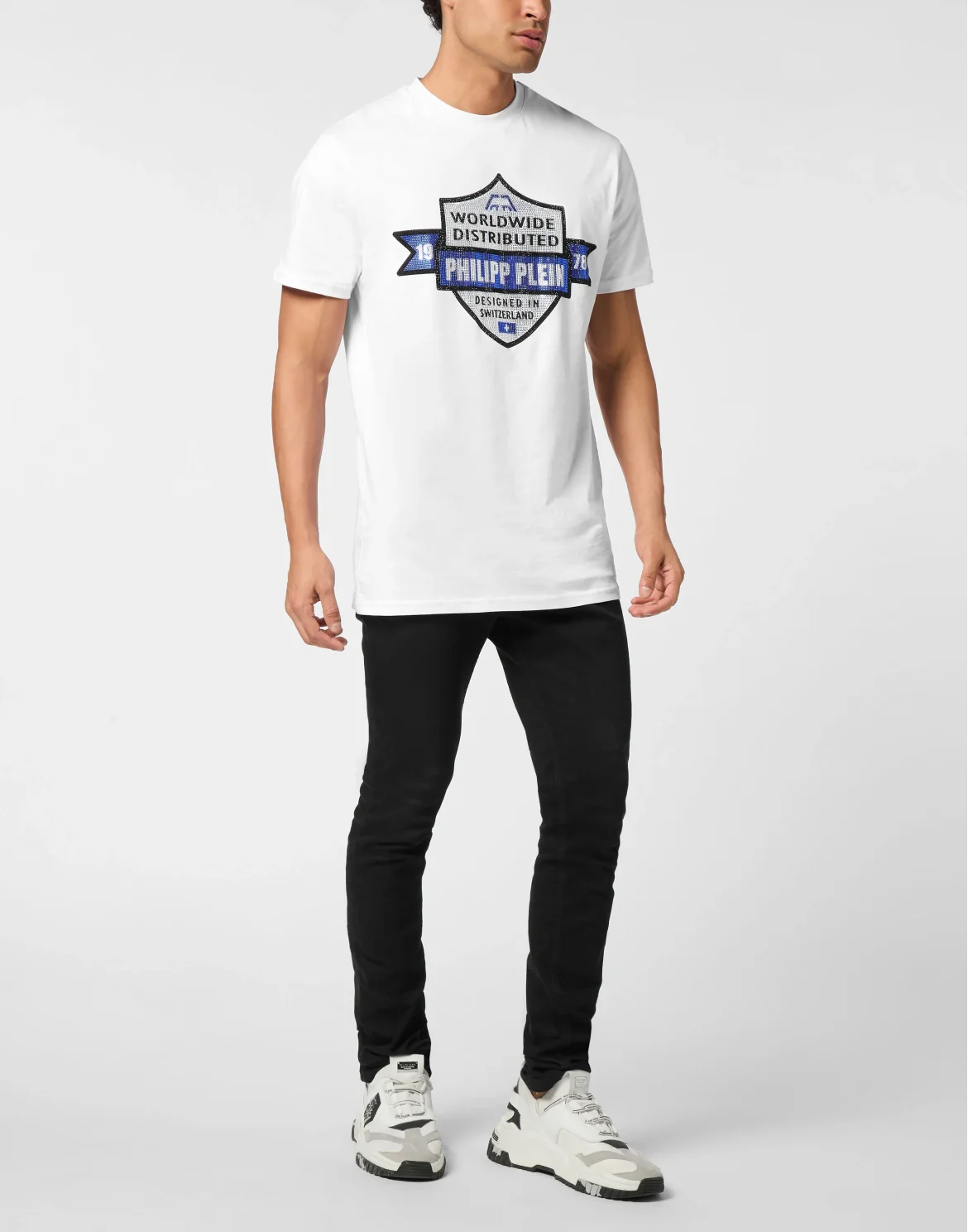 Round Neck T-Shirt PP Crest, цвет: Белый
