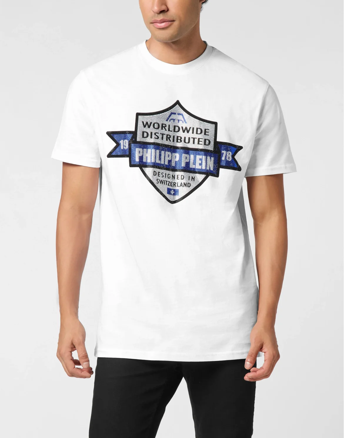 Round Neck T-Shirt PP Crest, цвет: Белый