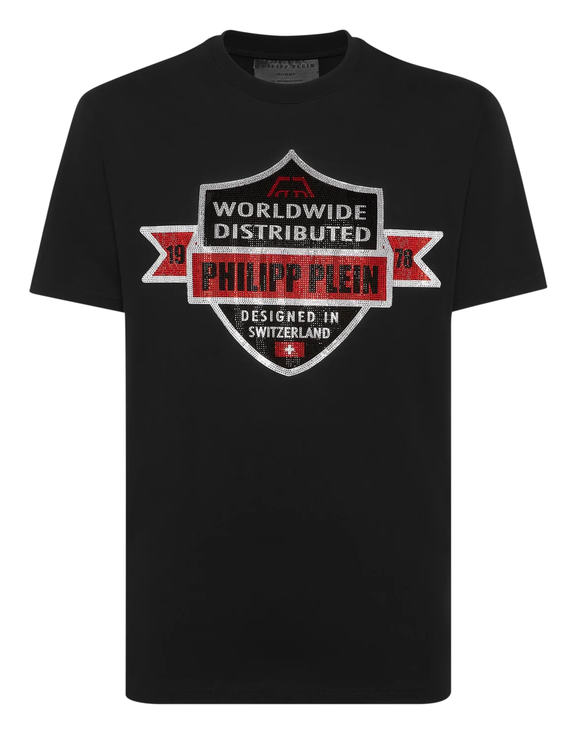 Round Neck T-Shirt PP Crest, цвет: Черный
