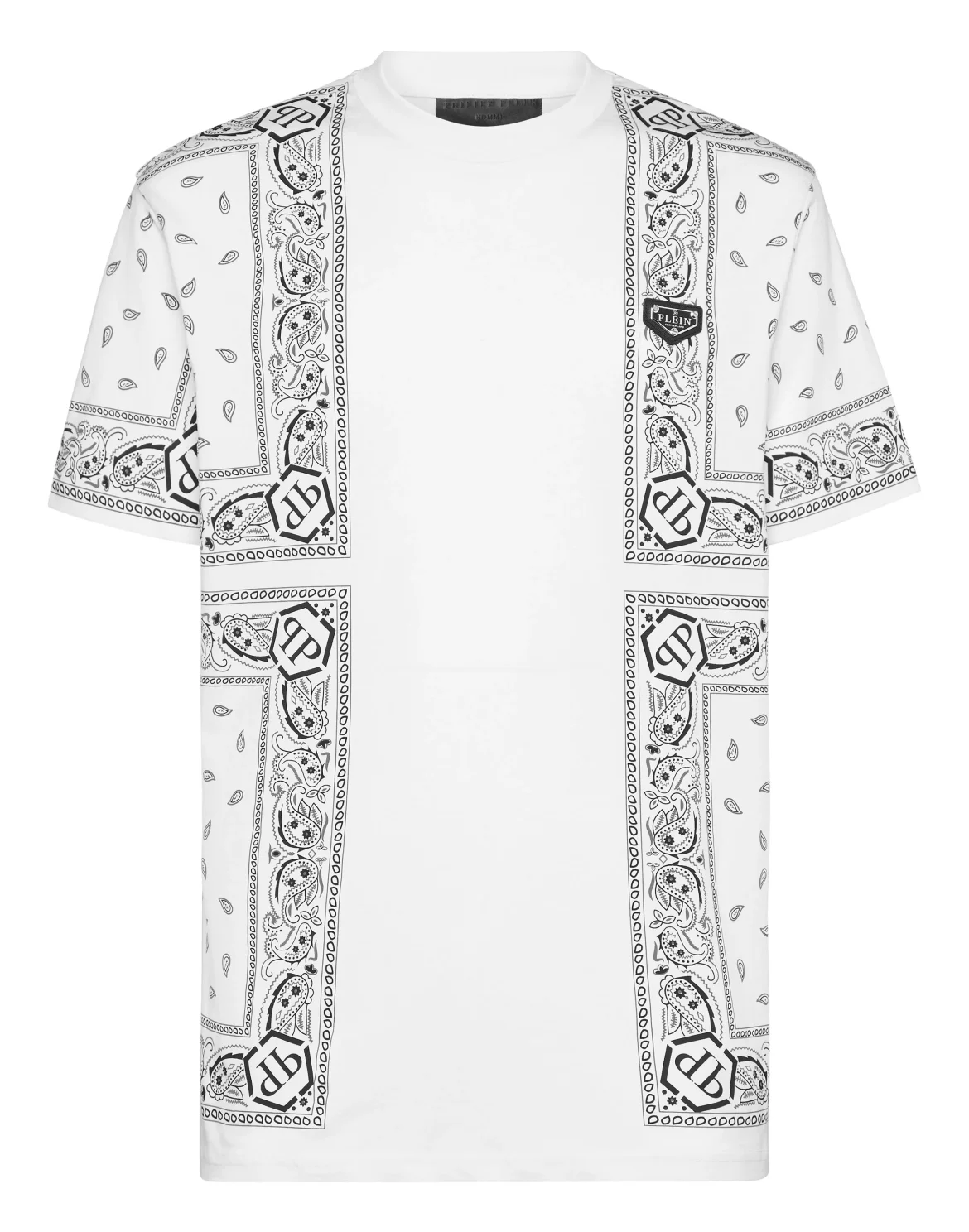 Round Neck T-Shirt Paisley, цвет: Белый