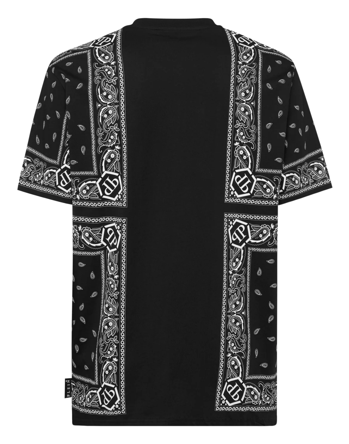 Round Neck T-Shirt Paisley, цвет: Черный