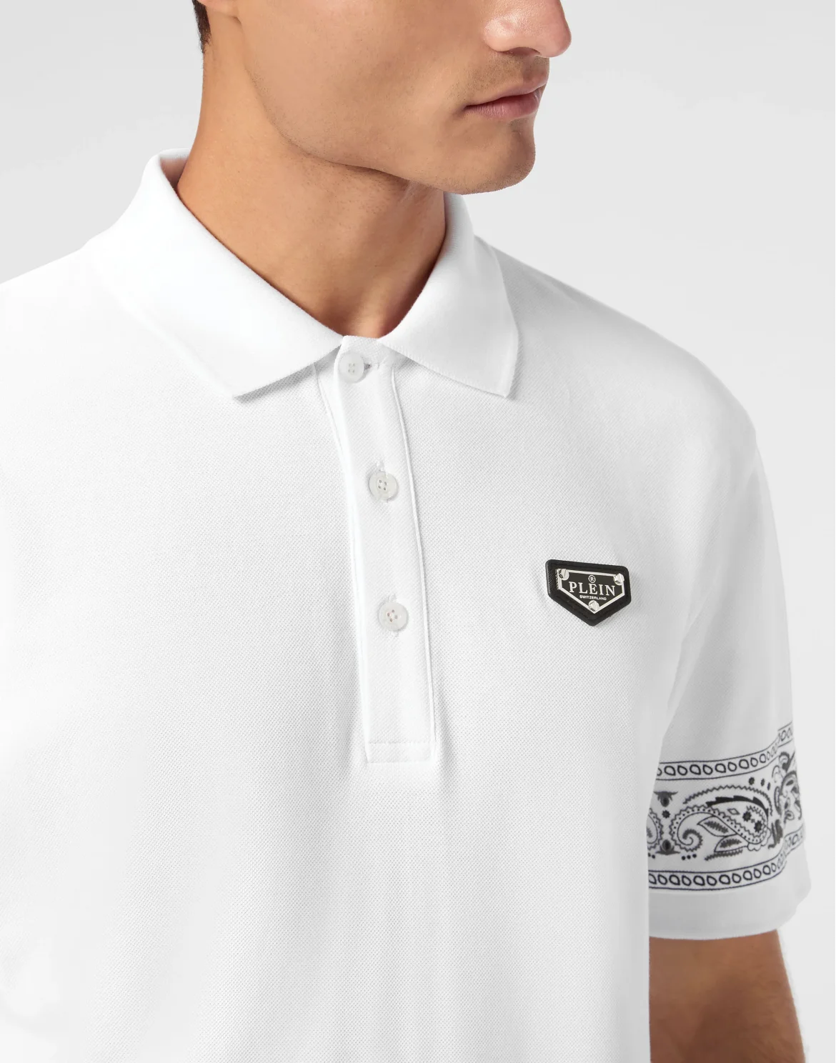 Polo Shirt Paisley Gothic Plein, цвет: Белый