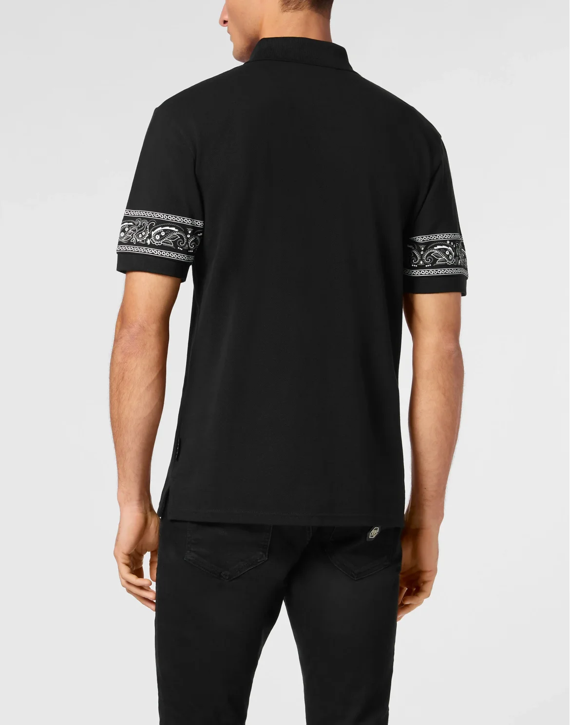 Polo Shirt Paisley Gothic Plein, цвет: Черный
