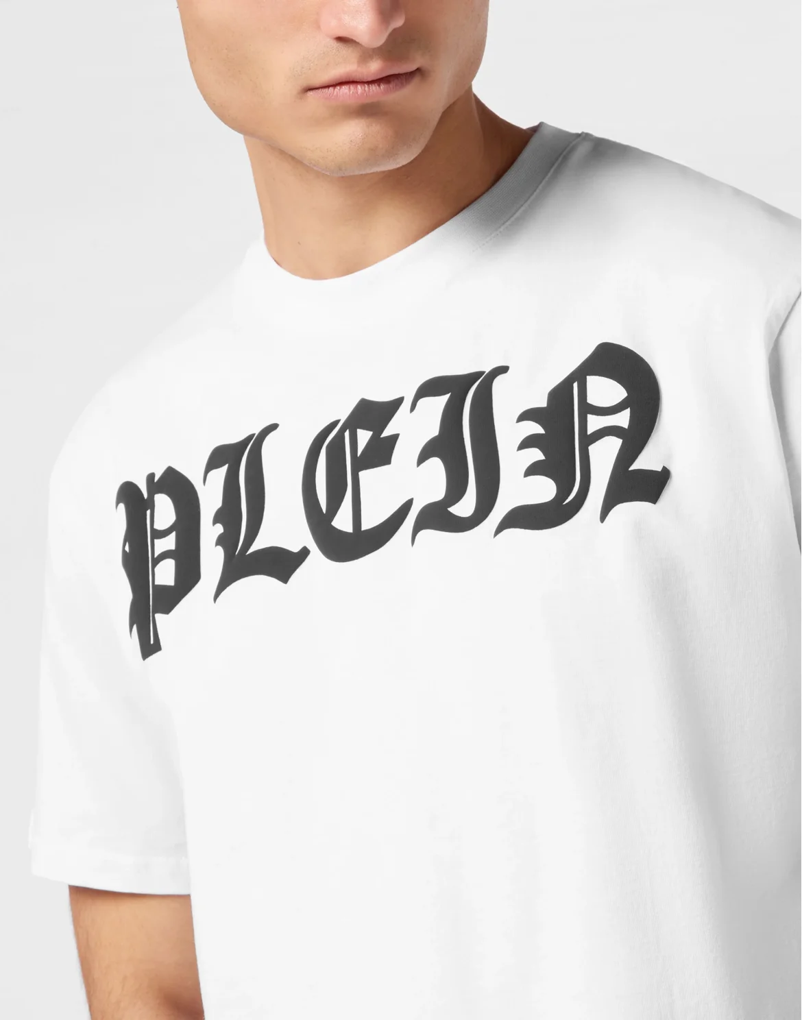Round Neck T-Shirt Gothic Plein, цвет: Белый