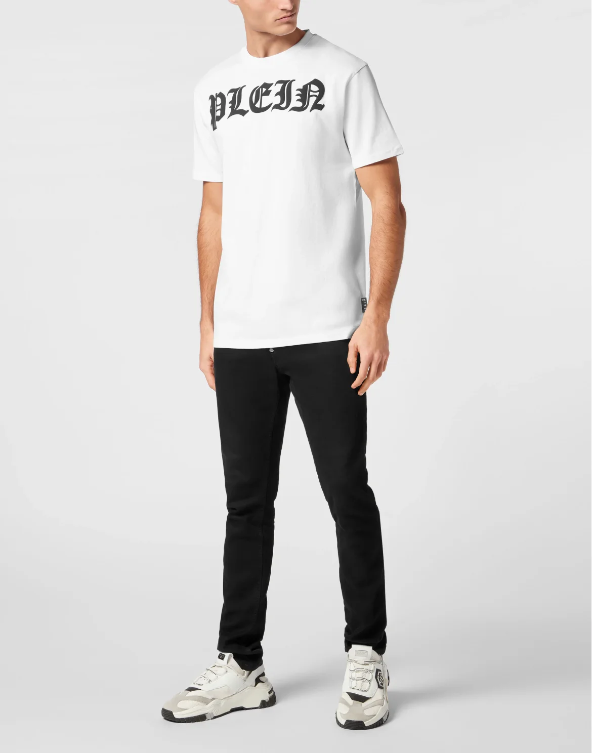 Round Neck T-Shirt Gothic Plein, цвет: Белый