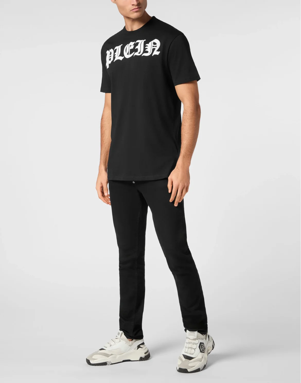 Round Neck T-Shirt Gothic Plein, цвет: Черный
