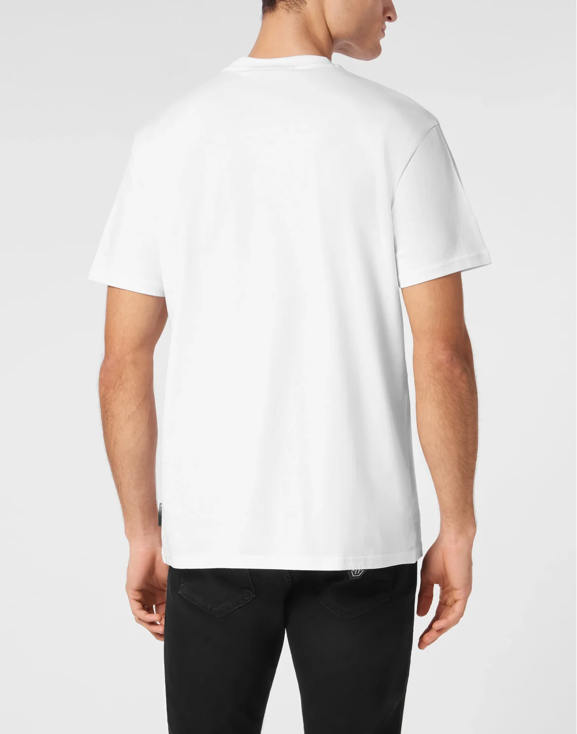 Round Neck T-Shirt Lines, цвет: Белый