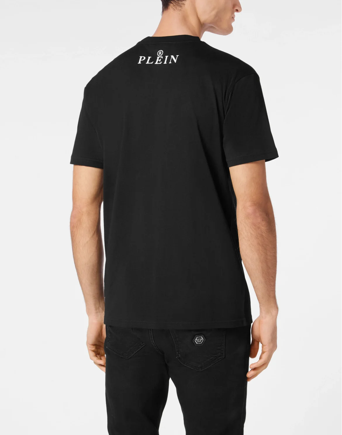 Round Neck T-Shirt Paisley Skull, цвет: Черный