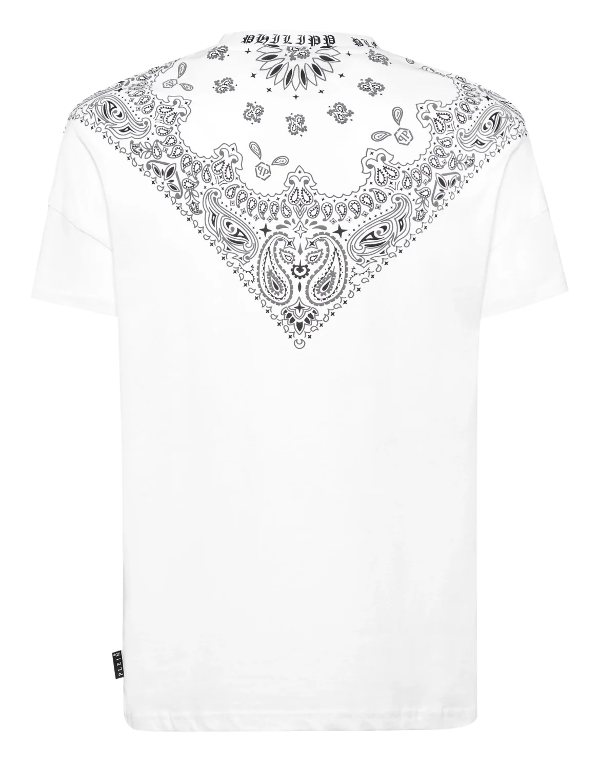 Round Neck T-Shirt Paisley Bandana, цвет: Белый