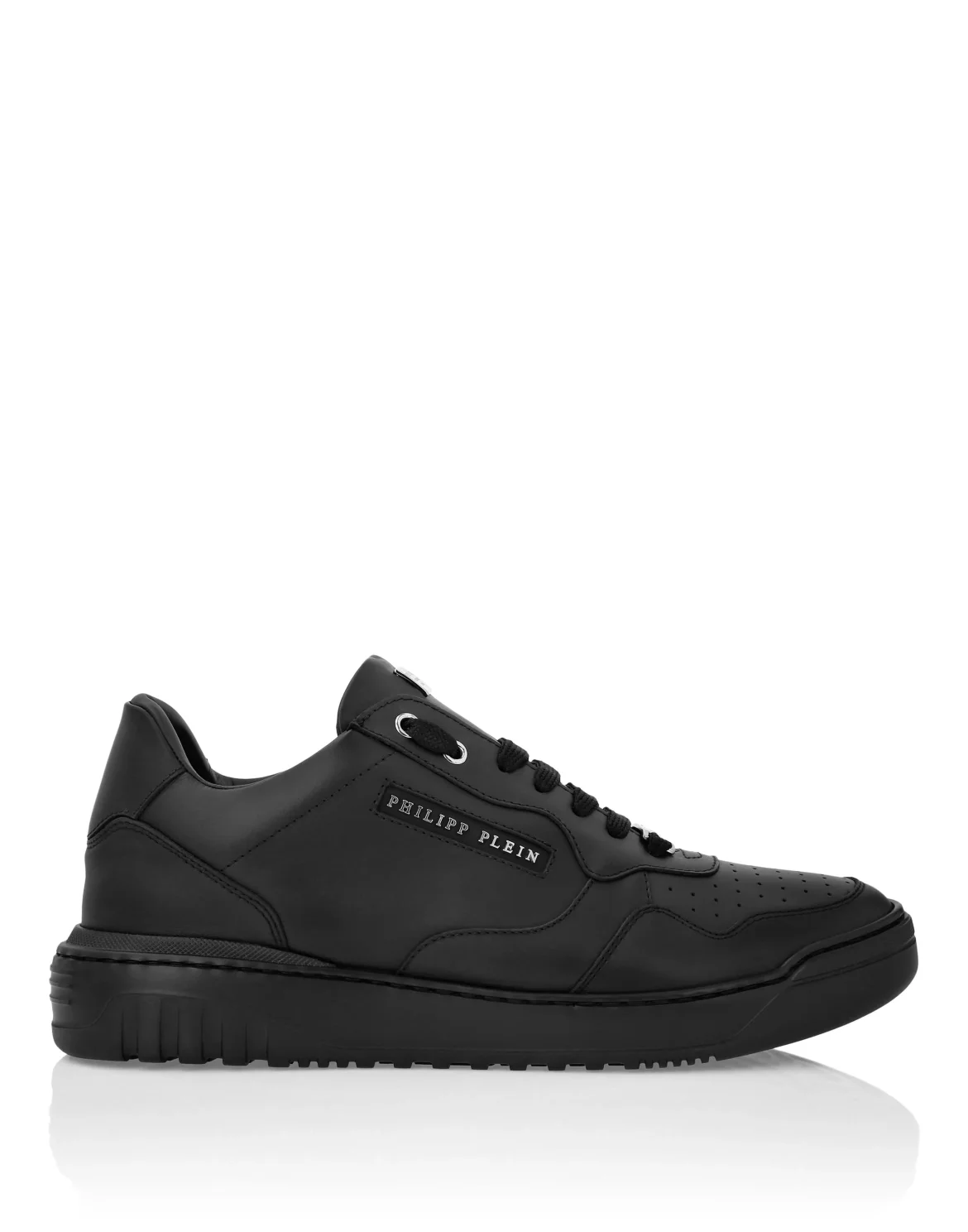 Nappa Leather Low Top Sneakers Lettering, цвет: Черный