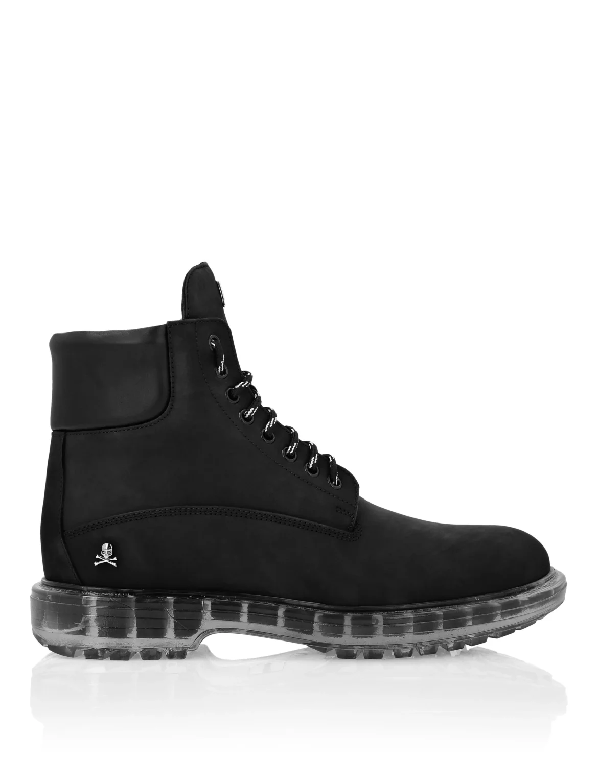 Nabuk Hiking Low Flat Boots The Hunter, цвет: Черный