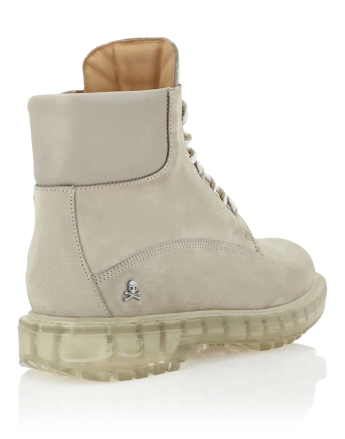 Nabuk Hiking Low Flat Boots The Hunter, цвет: Бежевый