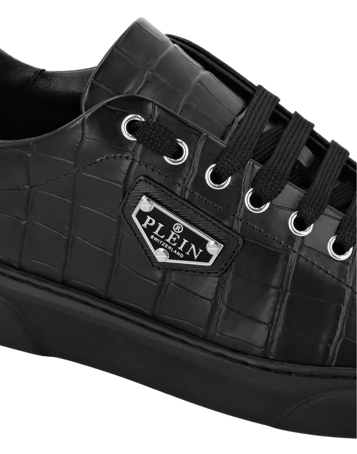 Crocco Lo-Top Sneakers Iconic Plein, цвет: Черный