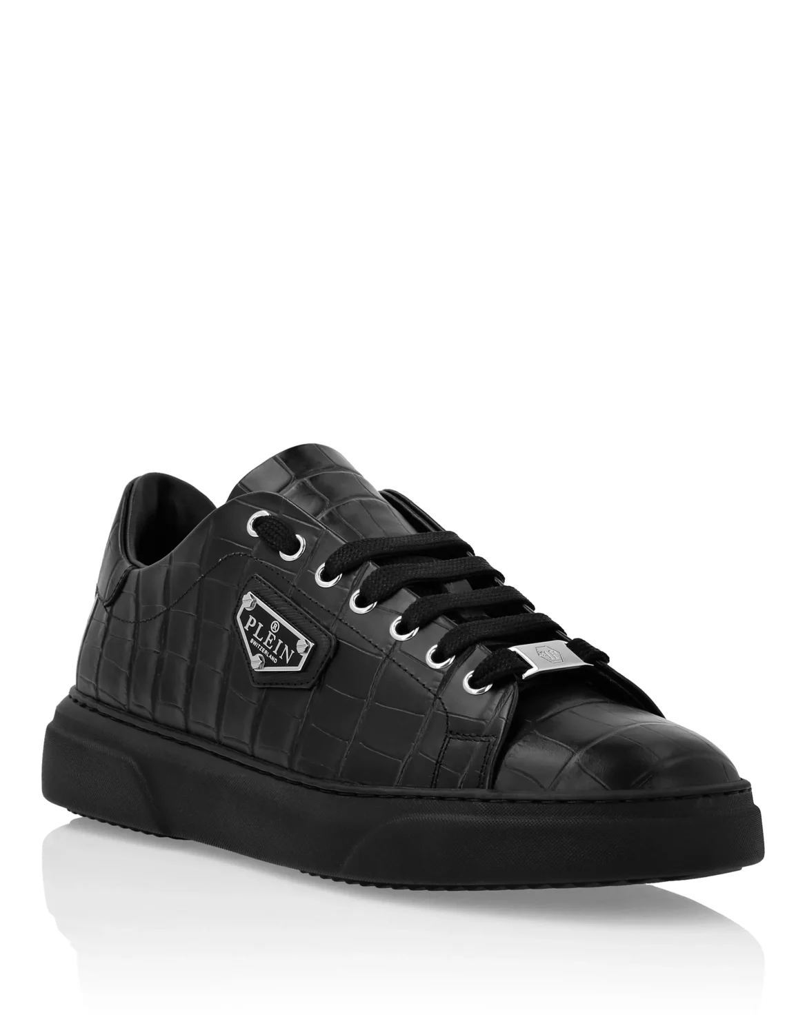 Crocco Lo-Top Sneakers Iconic Plein, цвет: Черный