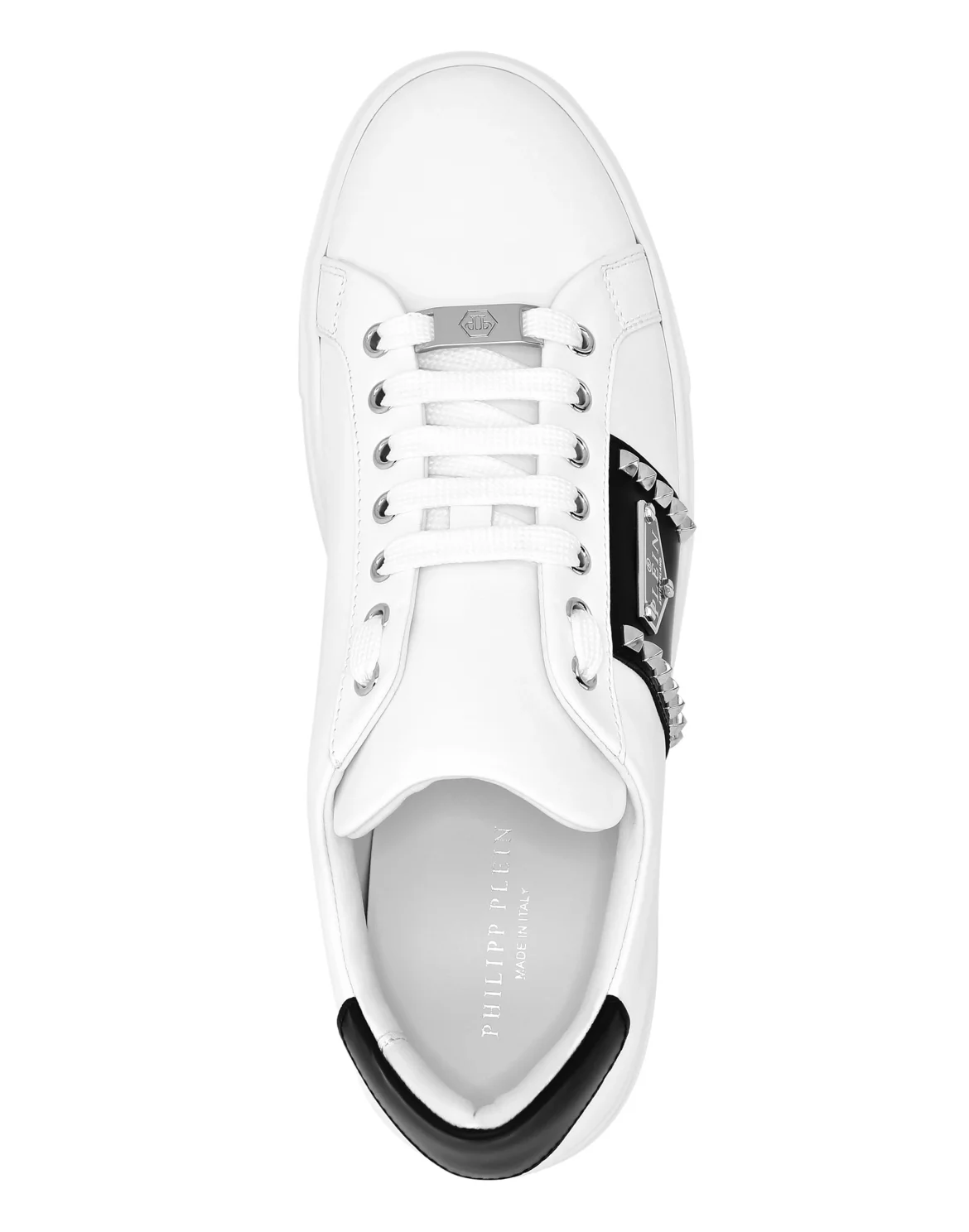 Nappa Leather Lo-Top Sneakers Hexagon, цвет: Белый