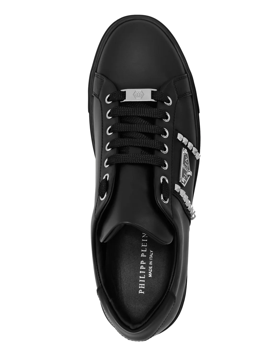 Nappa Leather Lo-Top Sneakers Hexagon, цвет: Черный