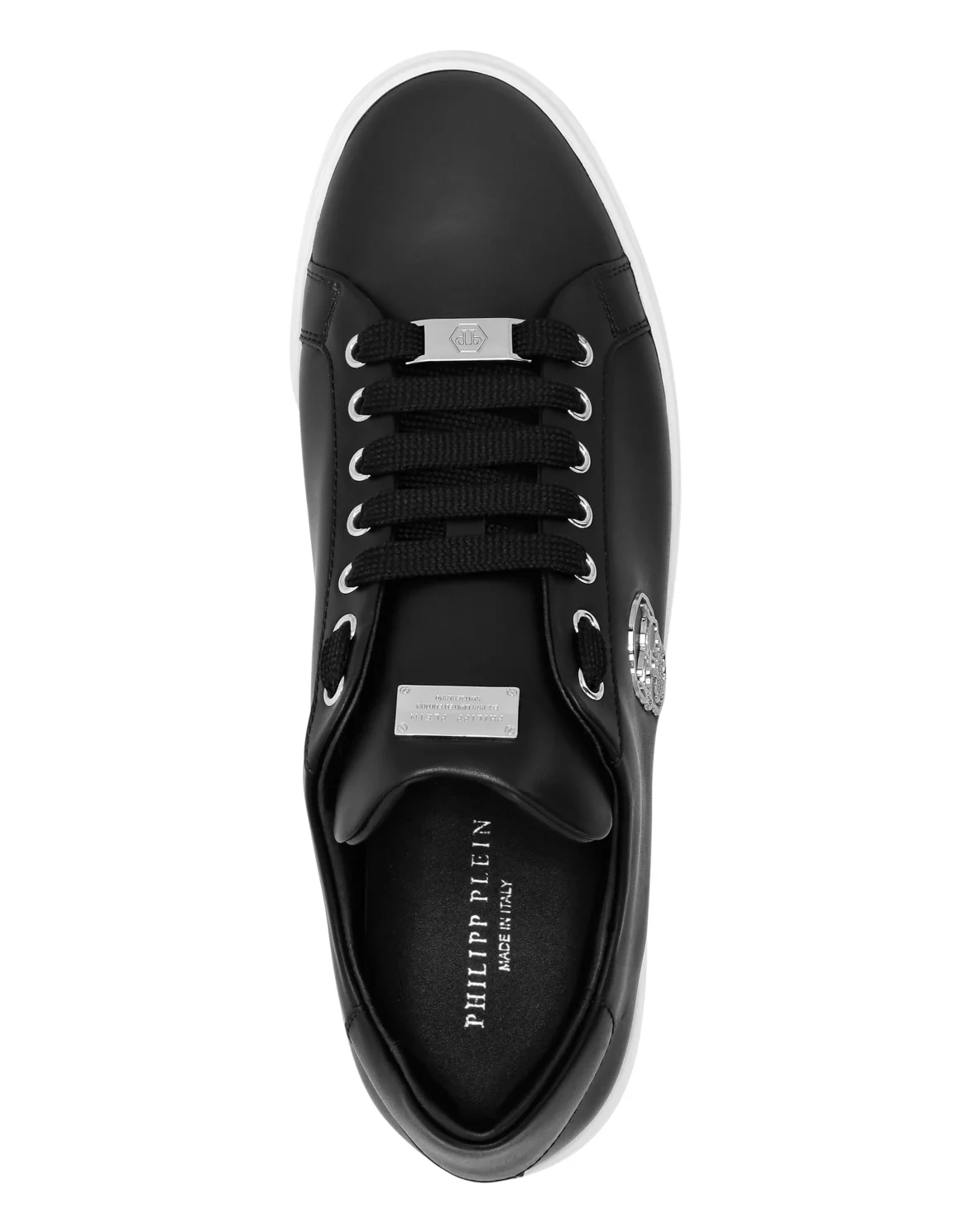 Nappa Leather Lo-Top Sneakers Skull, цвет: Белый