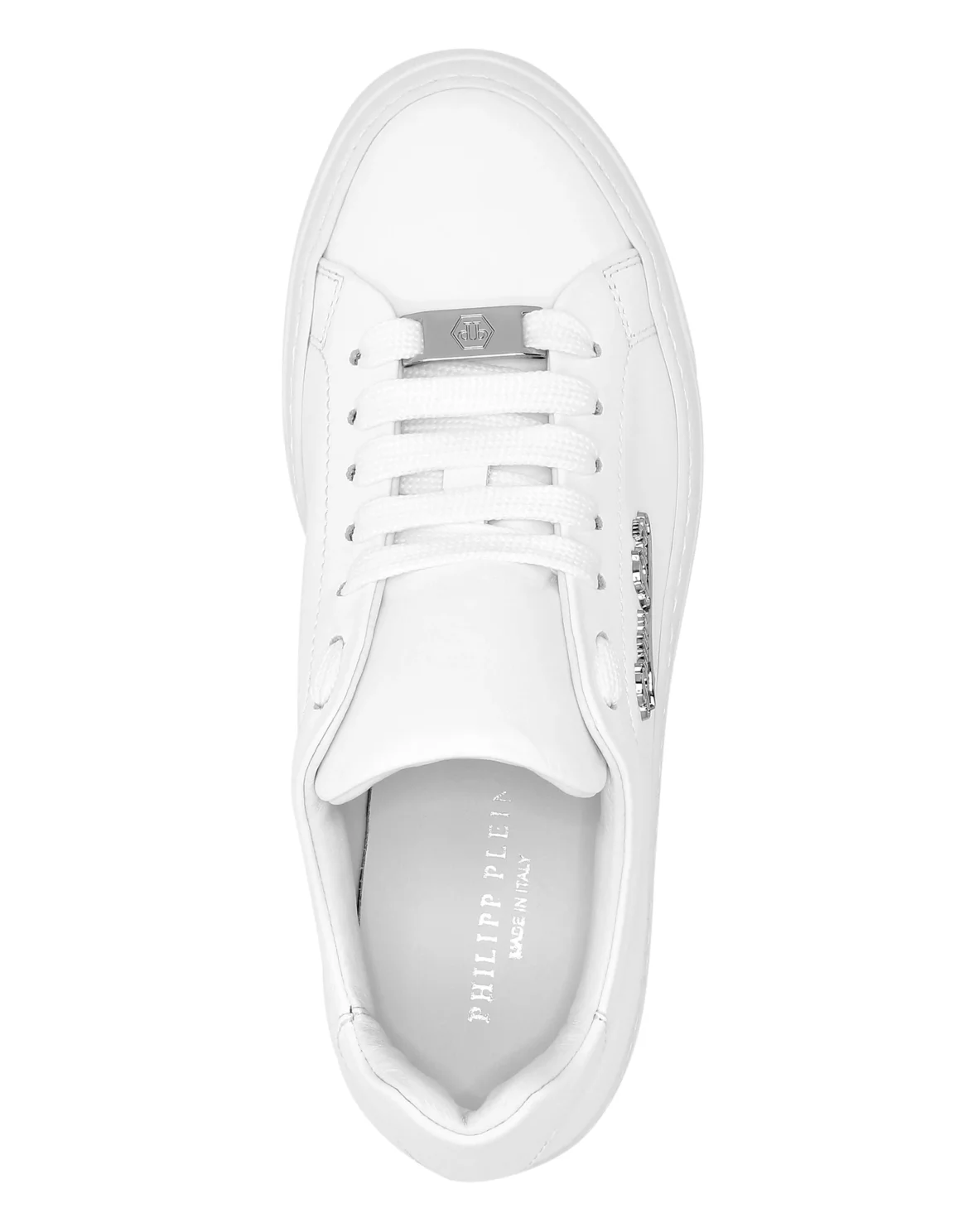 Nappa Leather Lo-Top Sneakers Signature, цвет: Белый