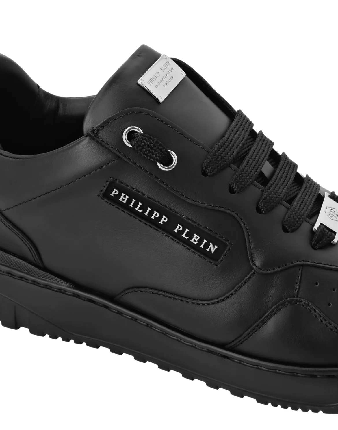 Nappa Leather Low Top Sneakers Lettering, цвет: Черный