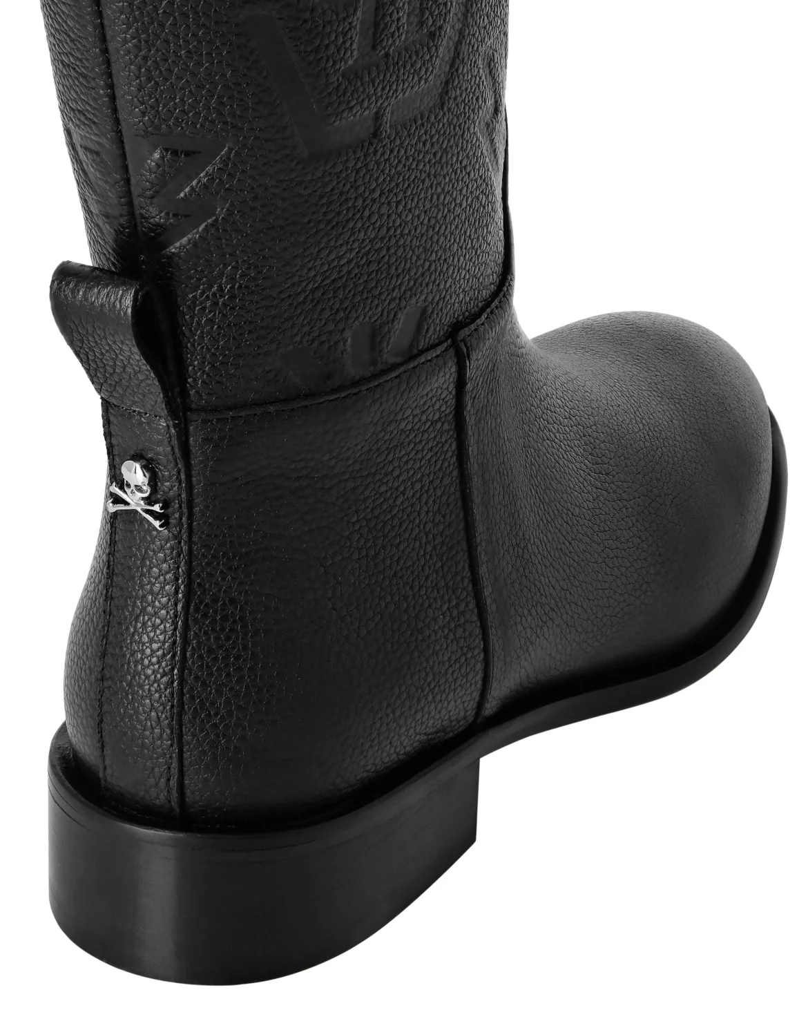Leather Lo-Heels Mid Boots Monogram, цвет: Черный