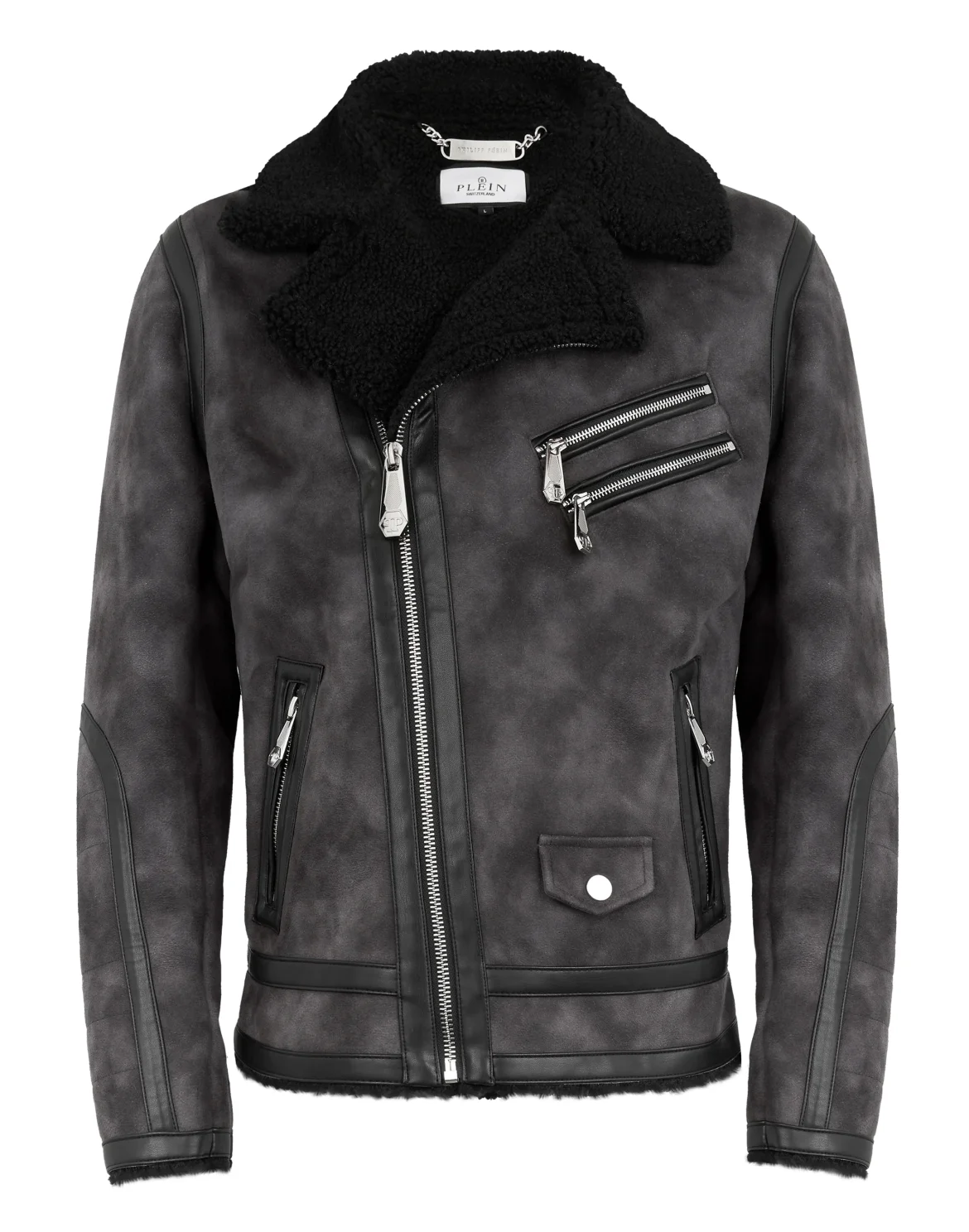 Eco Shearling Jacket, цвет: Черный