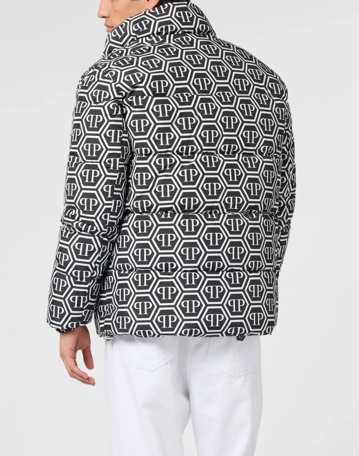 Nylon Puffer Jacket Monogram, цвет: Черный