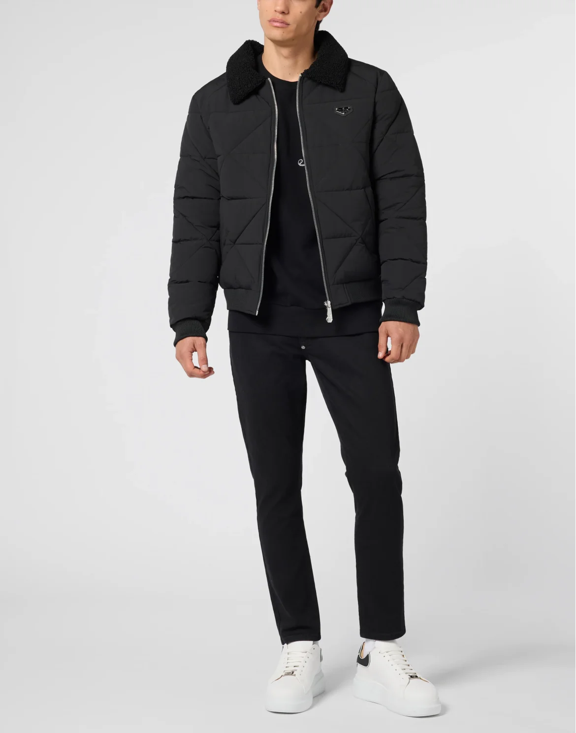 Nylon Down Jacket, цвет: Черный