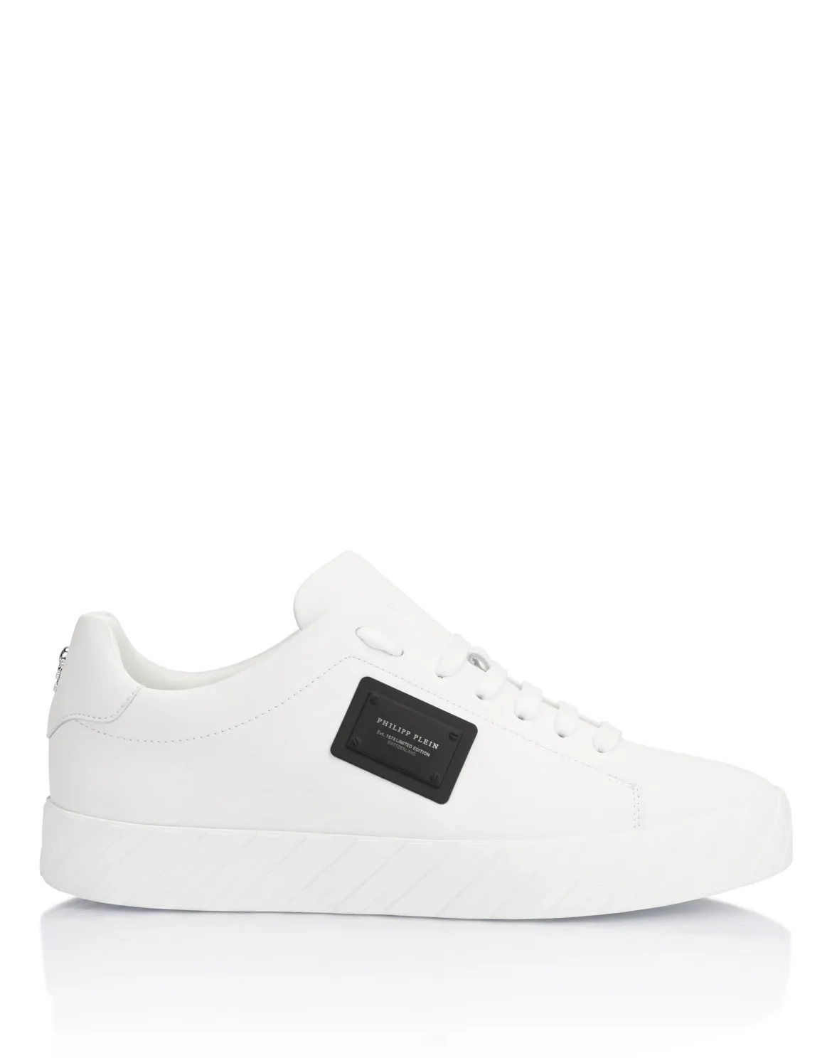 Nappa Leather Low-Top Sneakers Placca, цвет: Белый
