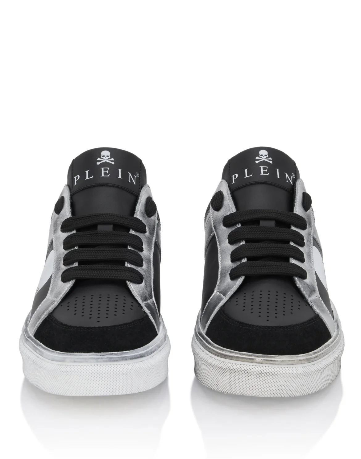 Low-Top Leather Sneakers Retrokickz TM, цвет: Черный