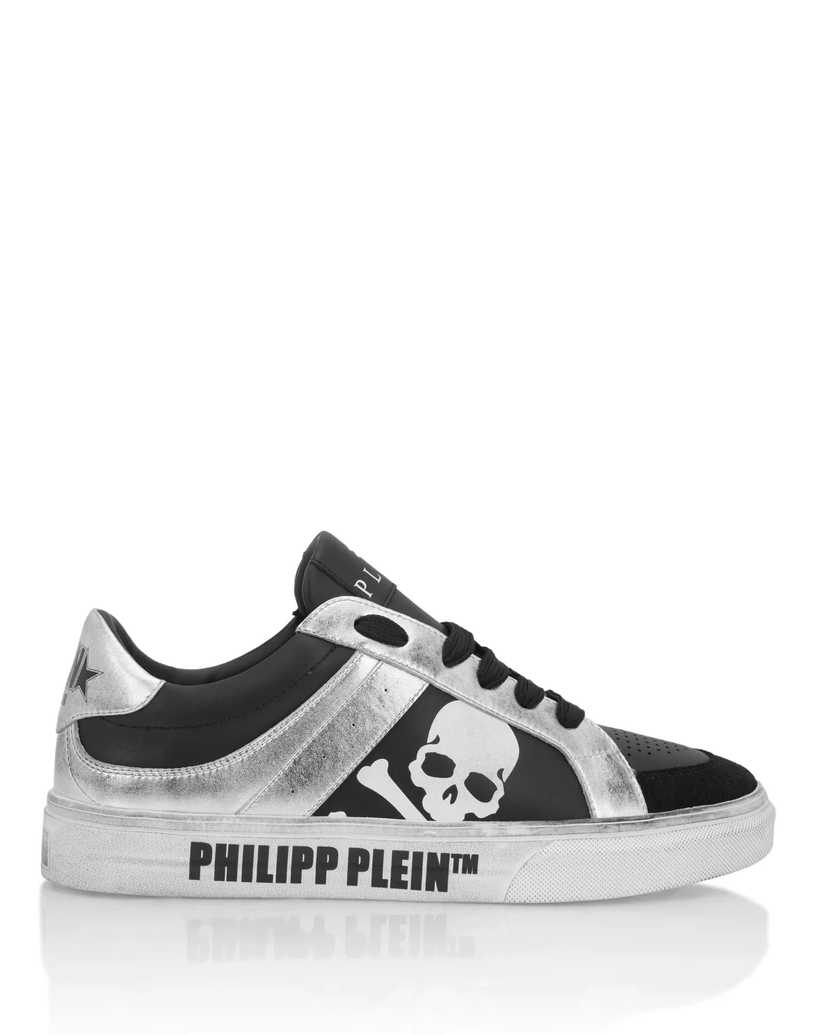 Low-Top Leather Sneakers Retrokickz TM, цвет: Черный