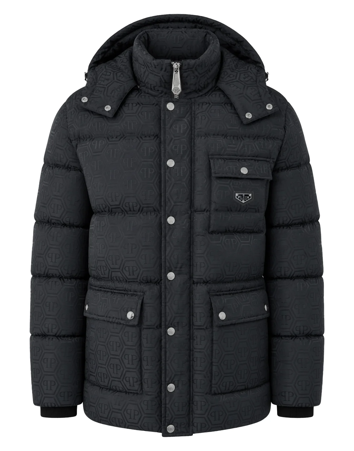 Technical Monogram Puffer Jacket, цвет: Черный