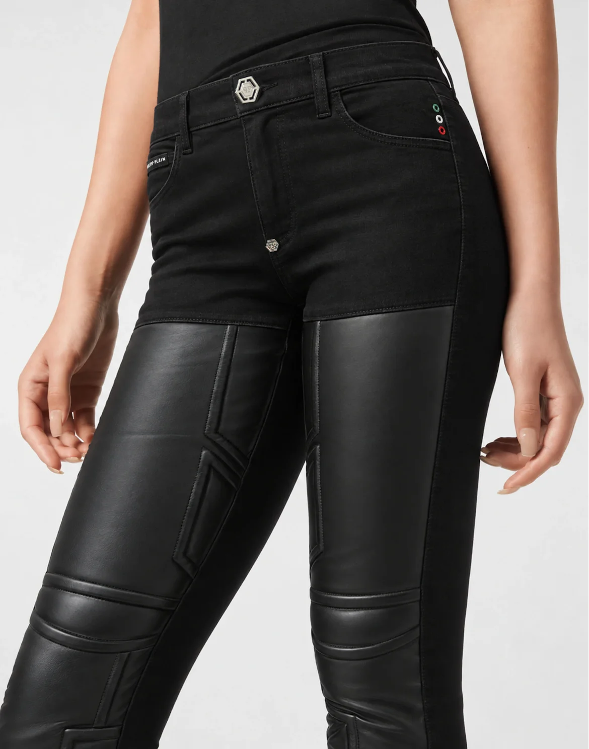 Slim Fit Basic Jeans, цвет: Черный