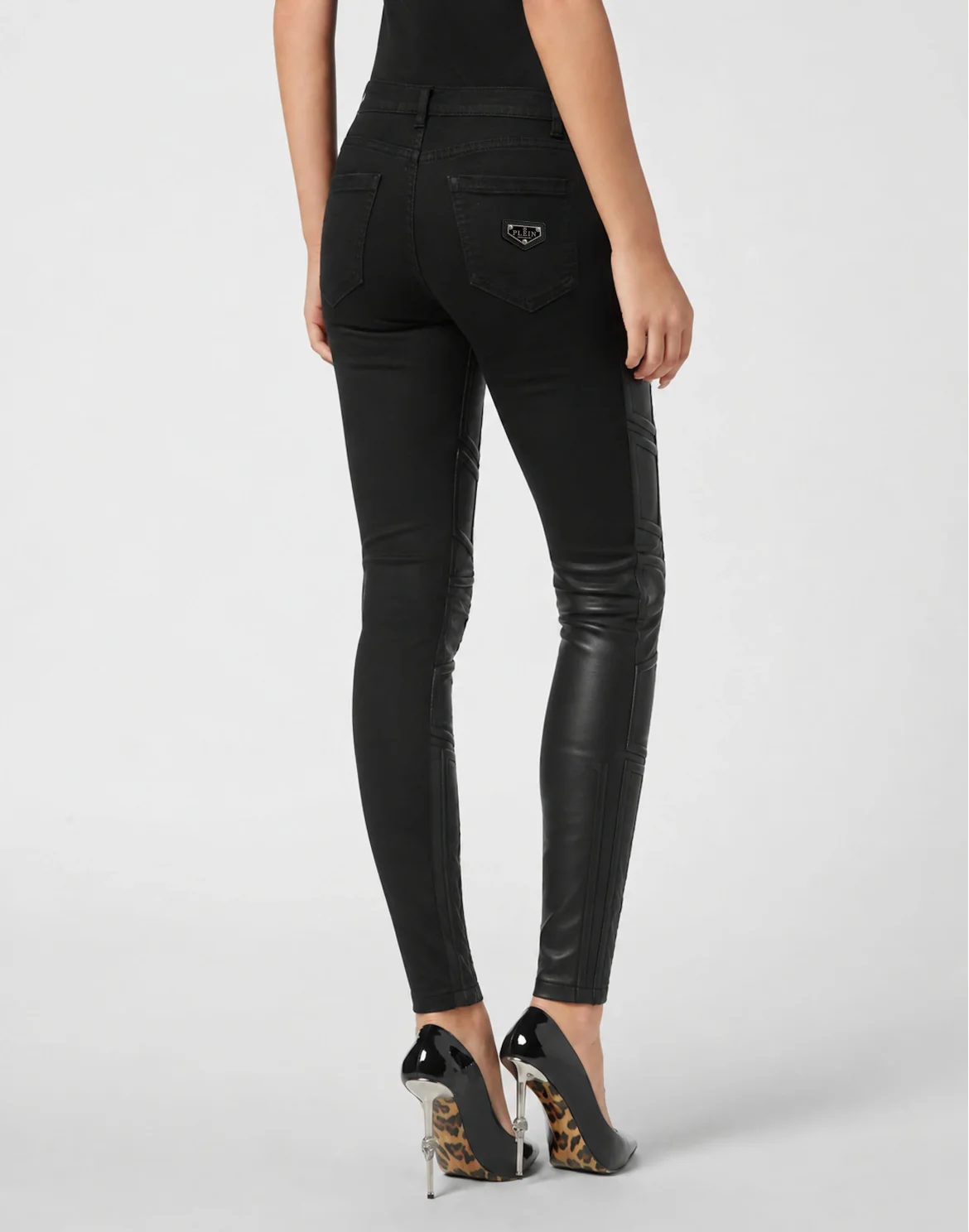 Slim Fit Basic Jeans, цвет: Черный