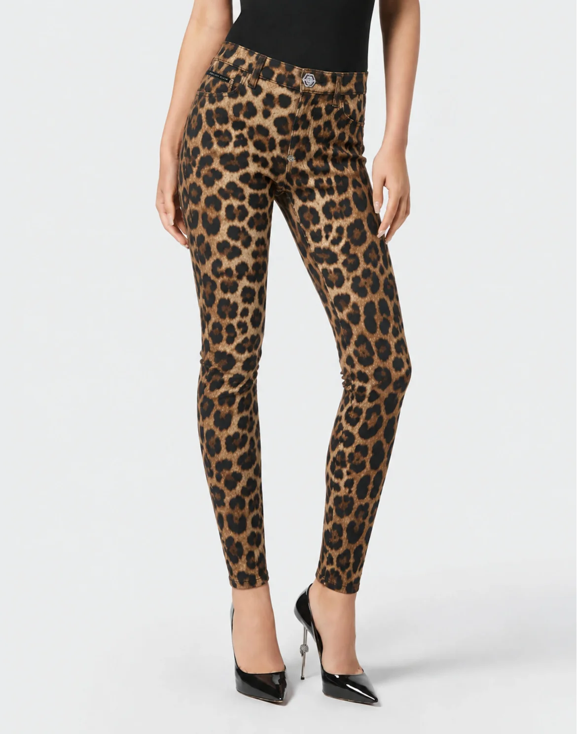 Leopard Slim Fit Jeans, цвет: Леопард
